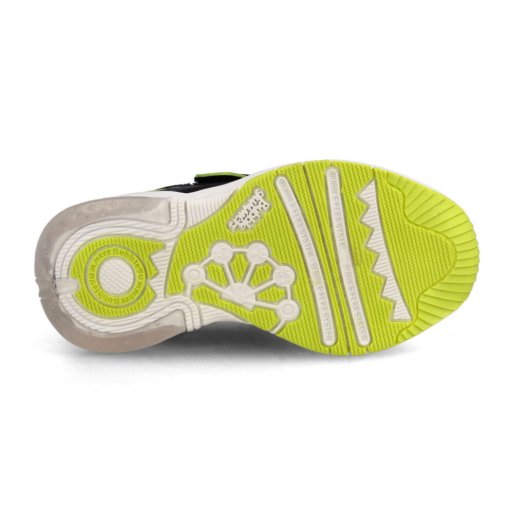 Zapatilla Niño Bubblegummers Ocean Negro - Verde Lima image number 4.0